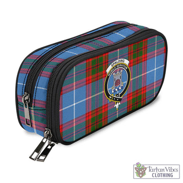 Spalding Tartan Pen and Pencil Case with Family Crest - Tartan Vibes Clothing