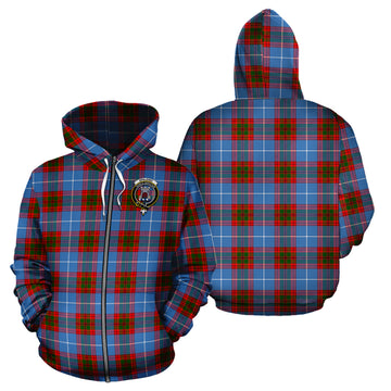 Spalding Tartan Hoodie with Family Crest