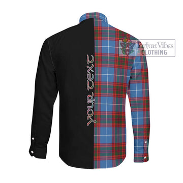 Spalding Tartan Long Sleeve Button Shirt with Family Crest and Half Of Me Style Men's Shirt - Tartanvibesclothing Shop