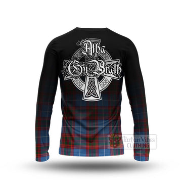Spalding Tartan Long Sleeve T-Shirt Featuring Alba Gu Brath Family Crest Celtic Inspired - Tartan Vibes Clothing