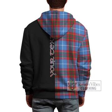 Spalding Tartan Hoodie with Family Crest and Half Of Me Style - Tartan Vibes Clothing