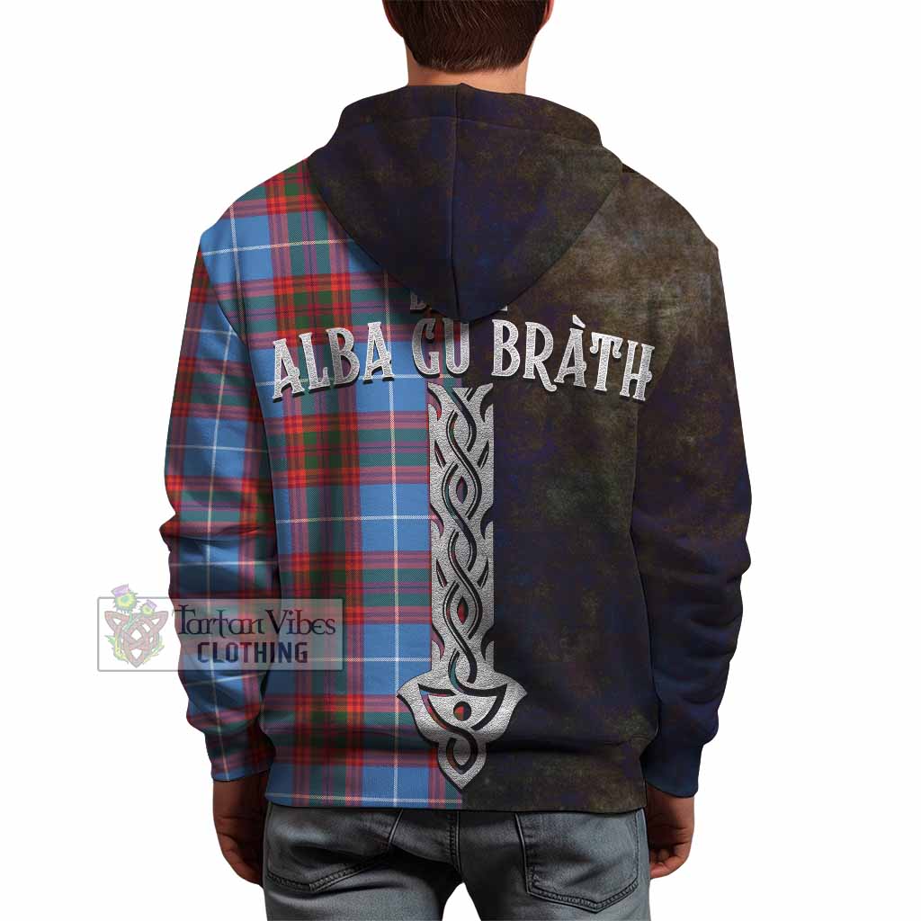 Spalding Tartan Family Crest Hoodie Alba Gu Brath Be Brave Lion Ancient Style - Tartan Vibes Clothing
