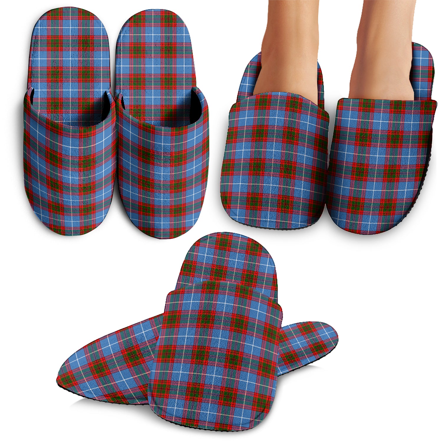 Spalding Tartan Home Slippers - Tartanvibesclothing Shop