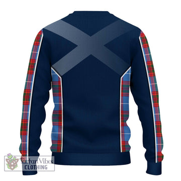 Spalding Tartan Ugly Sweater with Family Crest and Lion Rampant Vibes Sport Style - Tartan Vibes Clothing