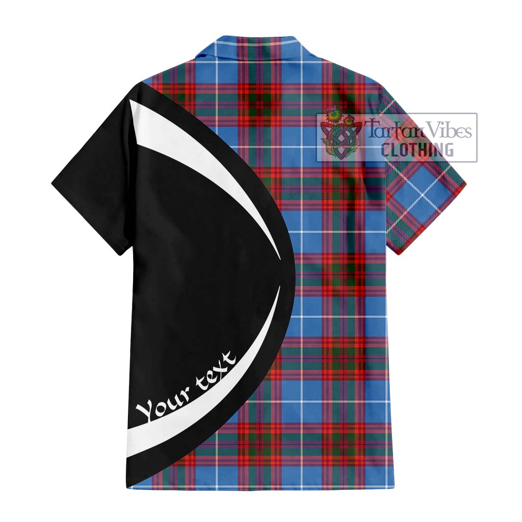 Spalding Tartan Hawaiian Shirt with Family Crest Circle Style - Tartan Vibes Clothing