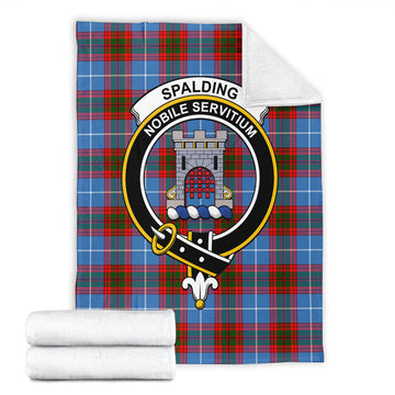 Spalding Tartan Blanket with Family Crest