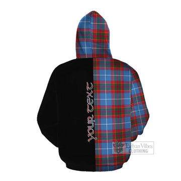 Spalding Tartan Cotton Hoodie with Family Crest and Half Of Me Style Pullover Hoodie - Tartan Vibes Clothing
