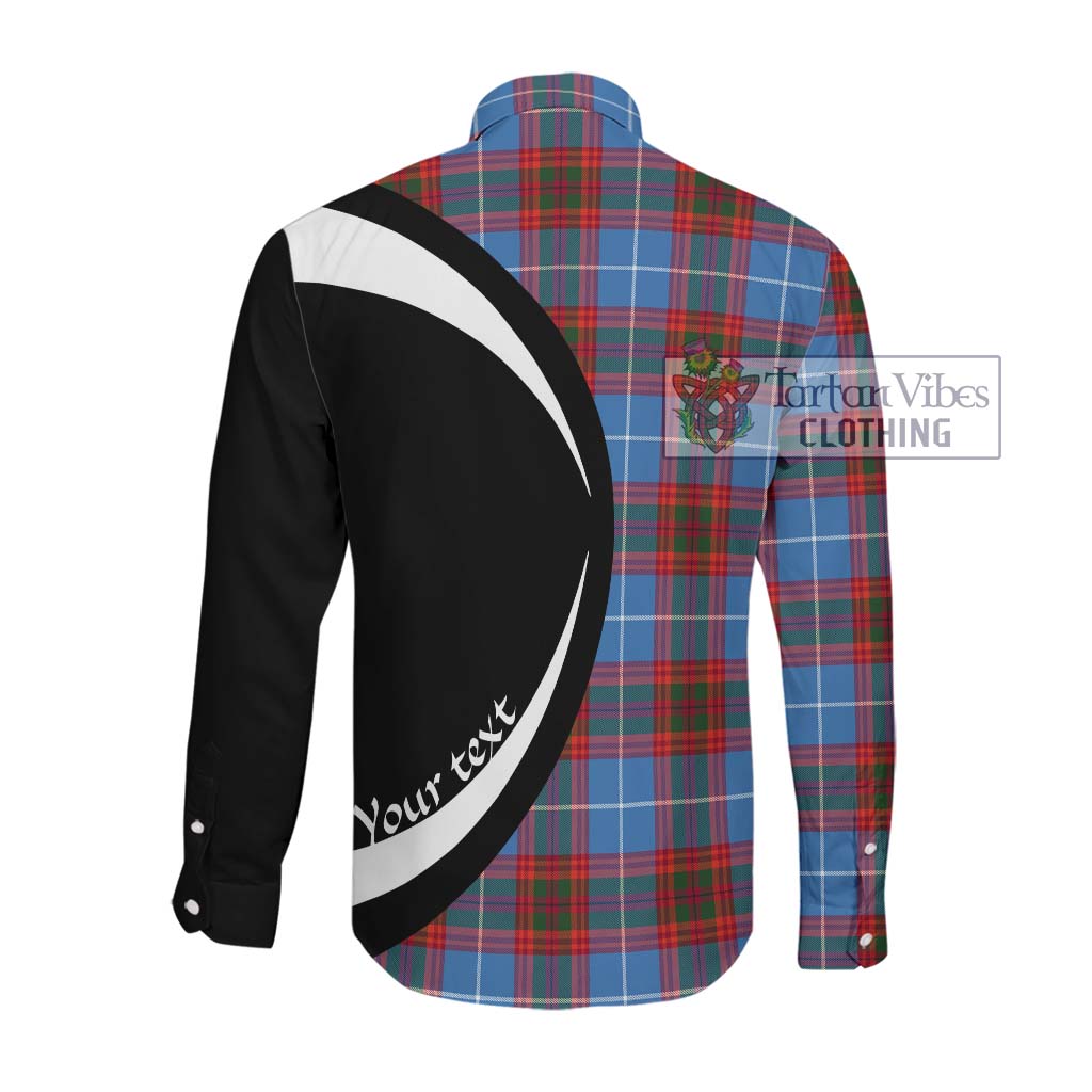 Spalding Tartan Long Sleeve Button Up with Family Crest Circle Style Men's Shirt - Tartan Vibes Clothing