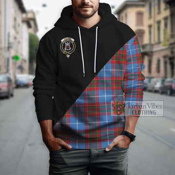 Spalding Tartan Hoodie with Family Crest and Military Logo Style - Tartan Vibes Clothing