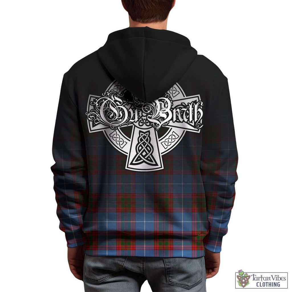 Spalding Tartan Hoodie Featuring Alba Gu Brath Family Crest Celtic Inspired - Tartan Vibes Clothing