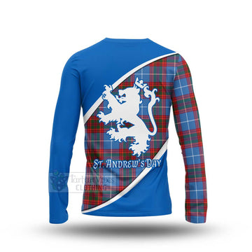 Spalding Family Crest Tartan Long Sleeve T-Shirt Celebrate Saint Andrew's Day in Style - Tartan Vibes Clothing