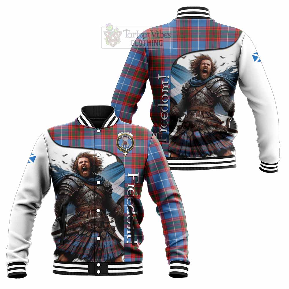 Spalding Crest Tartan Baseball Jacket Inspired by the Freedom of Scottish Warrior - Tartan Vibes Clothing