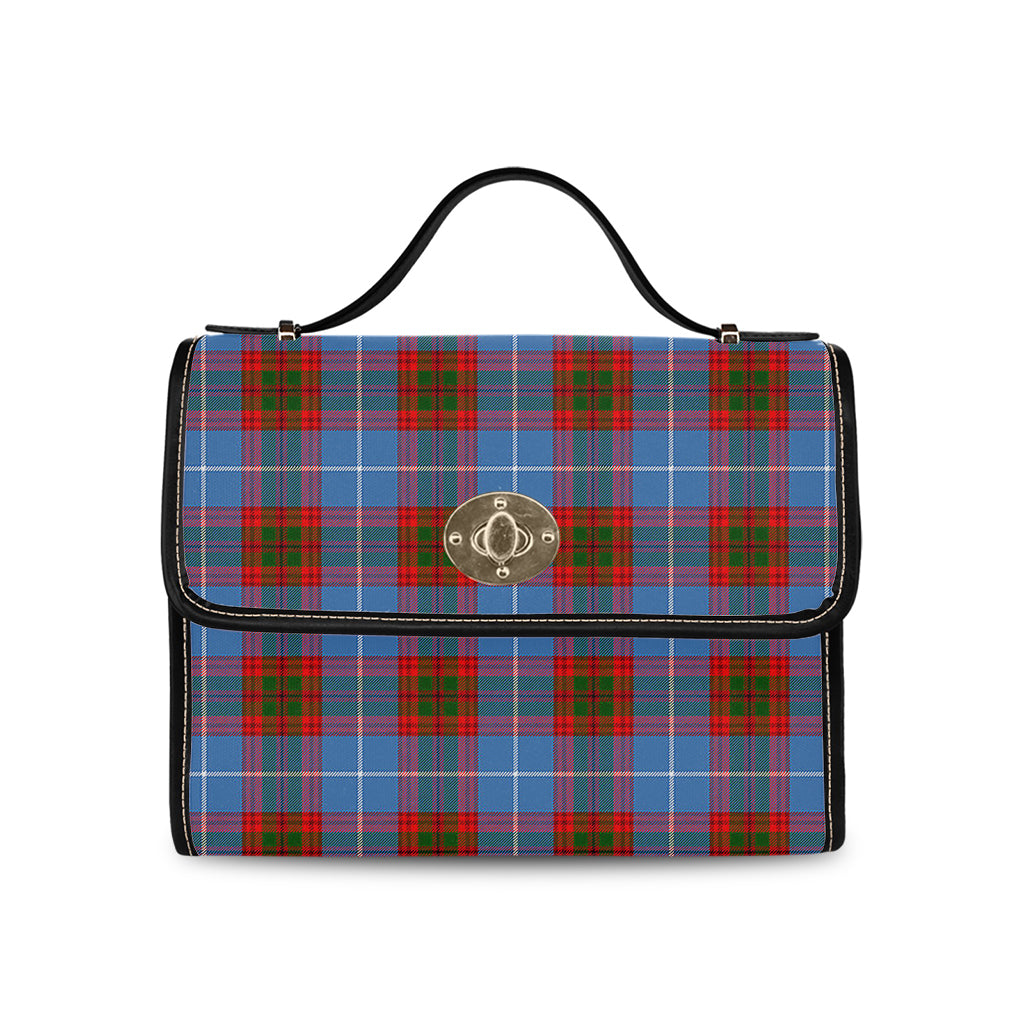 spalding-tartan-leather-strap-waterproof-canvas-bag