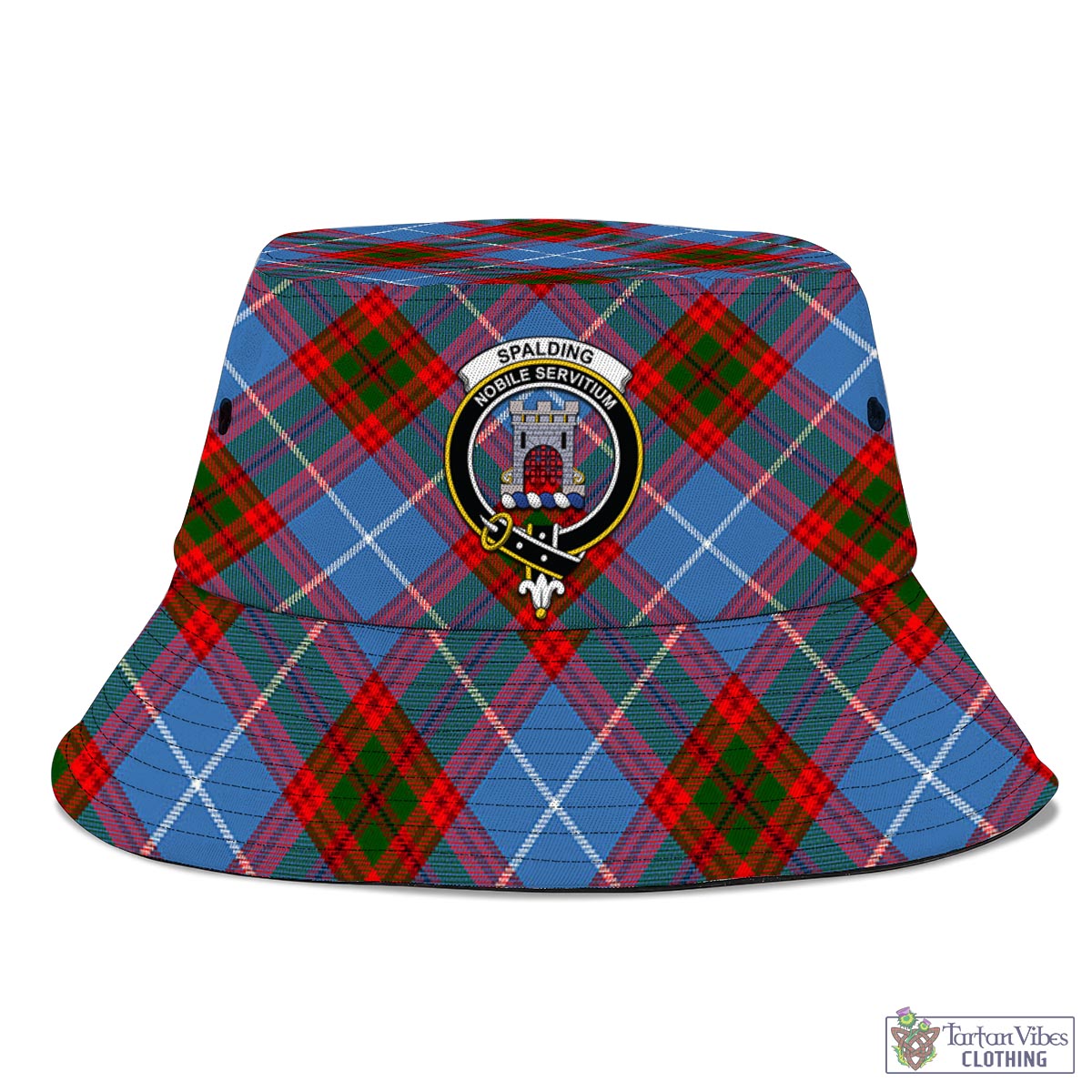 Spalding Tartan Bucket Hat with Family Crest - Tartan Vibes Clothing