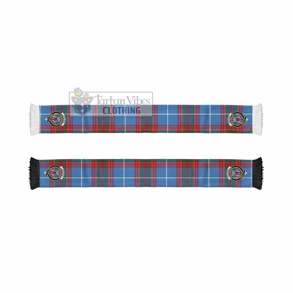 Spalding Tartan Ruffneck Scarf with Family Crest - Tartan Vibes Clothing