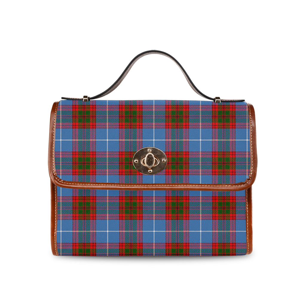 spalding-tartan-leather-strap-waterproof-canvas-bag
