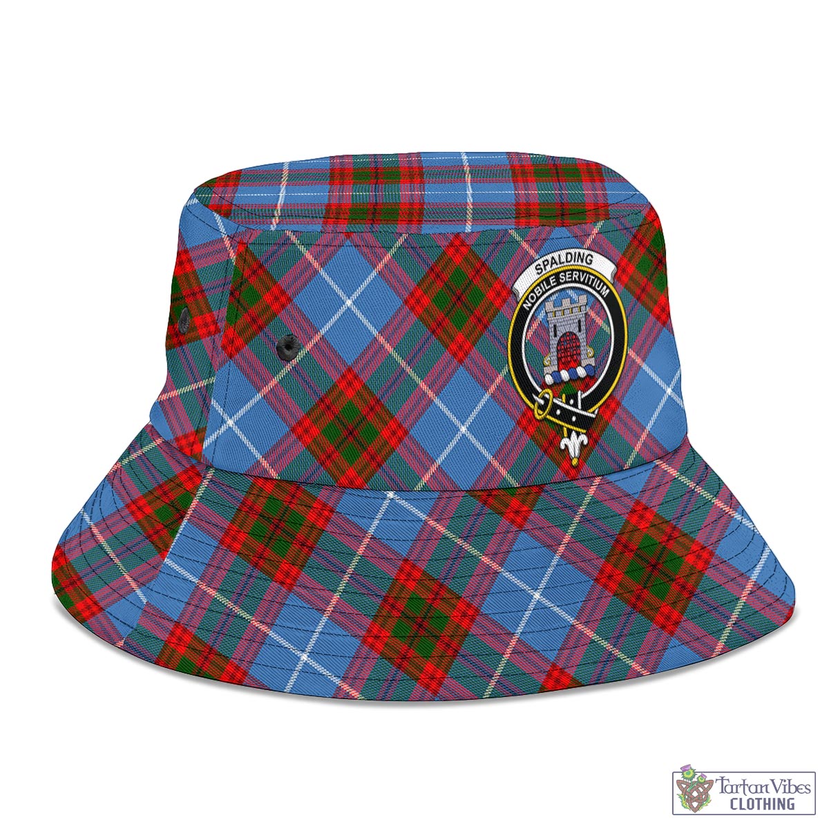 Spalding Tartan Bucket Hat with Family Crest - Tartan Vibes Clothing