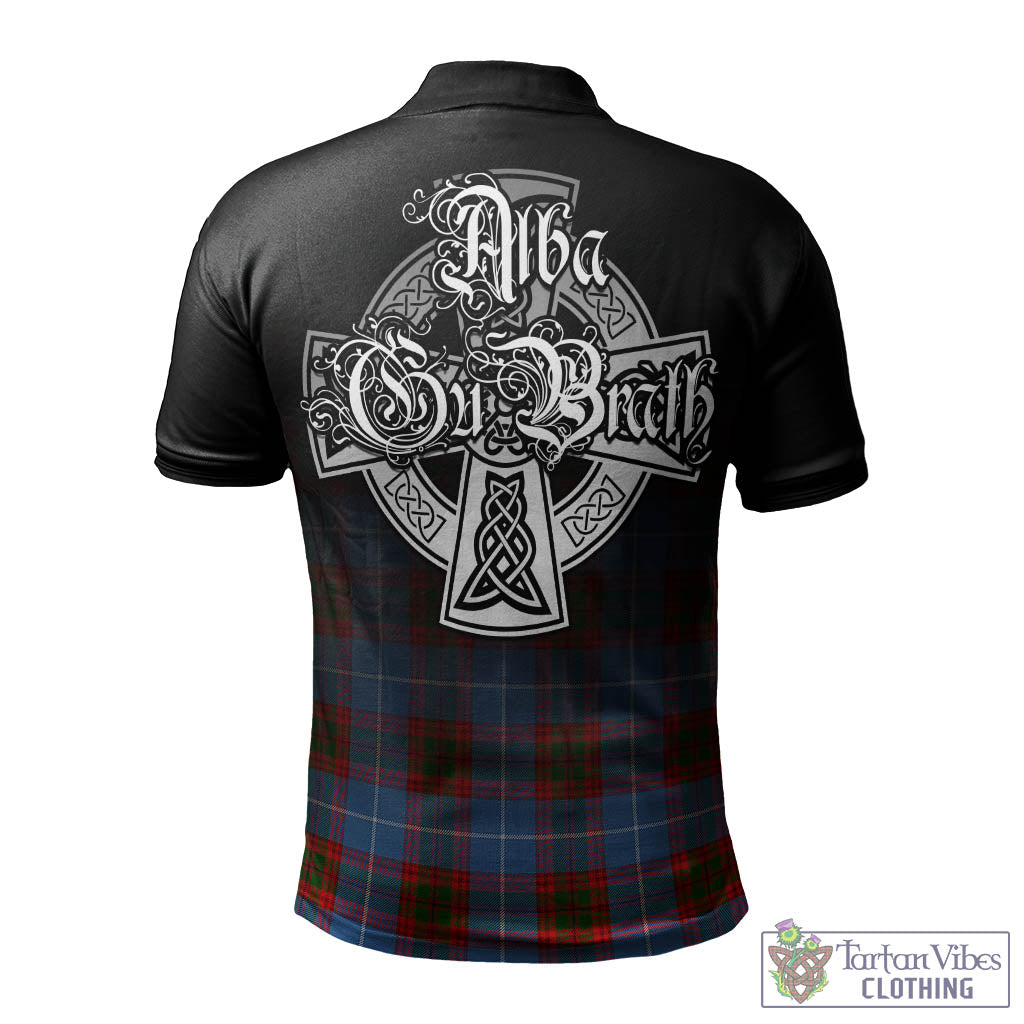 Spalding Tartan Polo Shirt Featuring Alba Gu Brath Family Crest Celtic Inspired - Tartan Vibes Clothing