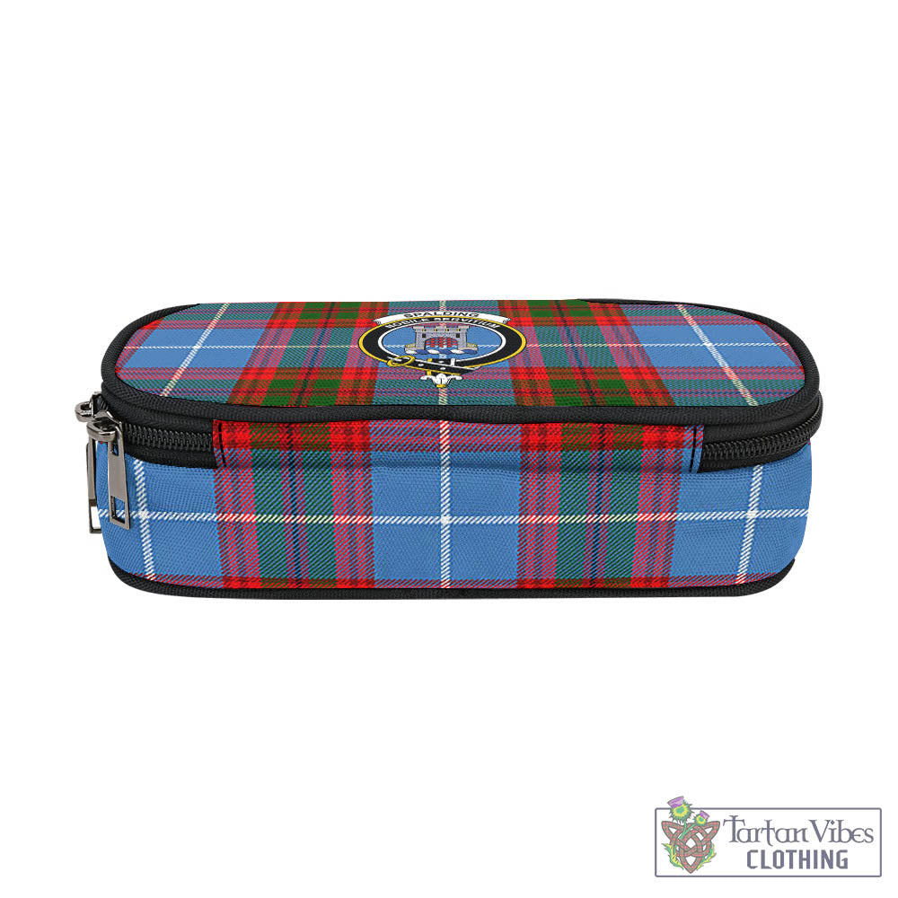 Tartan Vibes Clothing Spalding Tartan Pen and Pencil Case with Family Crest