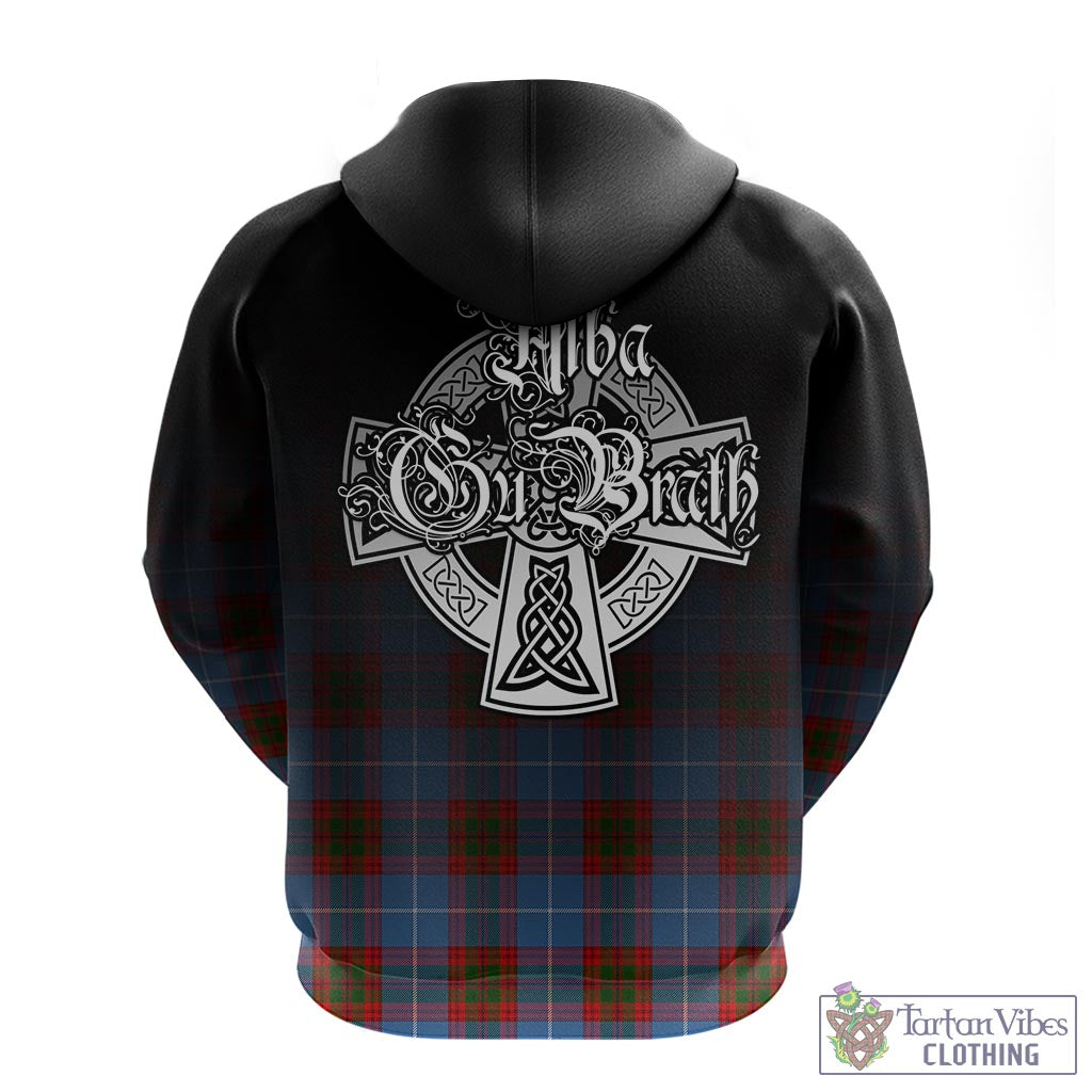 Tartan Vibes Clothing Spalding Tartan Hoodie Featuring Alba Gu Brath Family Crest Celtic Inspired