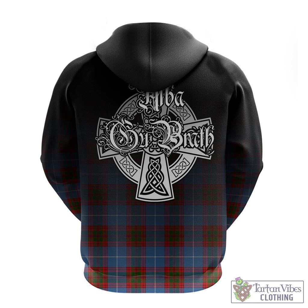 Spalding Tartan Hoodie Featuring Alba Gu Brath Family Crest Celtic Inspired - Tartan Vibes Clothing