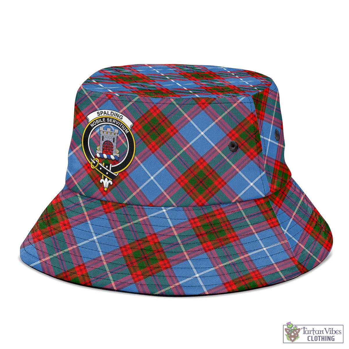 Spalding Tartan Bucket Hat with Family Crest - Tartan Vibes Clothing