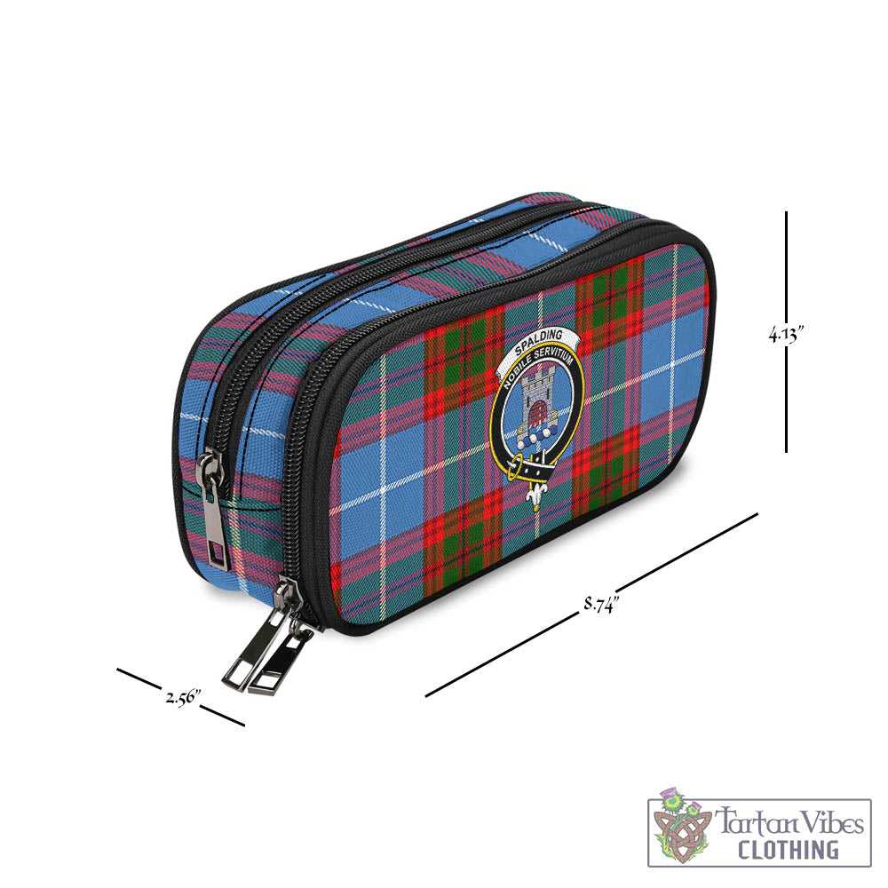 Tartan Vibes Clothing Spalding Tartan Pen and Pencil Case with Family Crest
