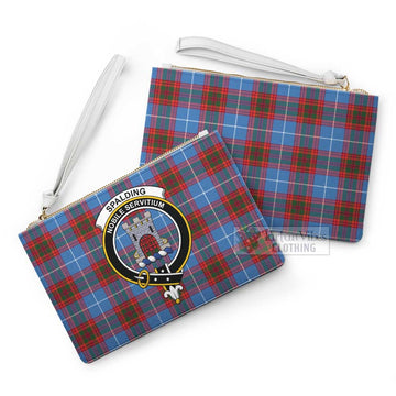 Tartan Vibes Clothing Spalding Family Crest Tartan Clutch Bag