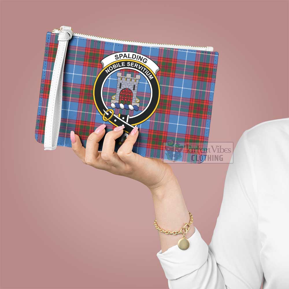 Tartan Vibes Clothing Spalding Family Crest Tartan Clutch Bag
