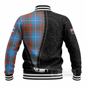 Spalding Tartan Baseball Jacket New Zealand Pattern Unique Zipper Stylized