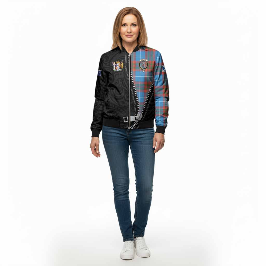 Spalding Tartan Bomber Jacket New Zealand Pattern Unique Zipper Stylized
