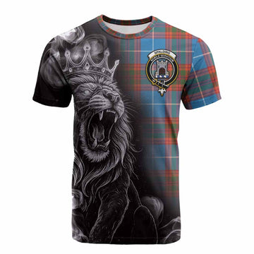 Spalding Tartan Cotton T-shirt Roaring Lion Heritage