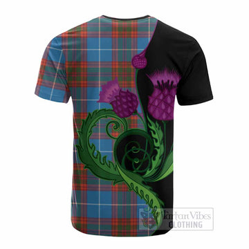 Spalding Tartan Cotton T-shirt Traditional Scottish Thistle