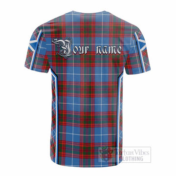 Spalding Tartan Crest Cotton T-shirt Scotland Coat of Arm Flag Style