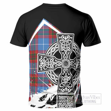 Spalding Tartan Crest T-Shirt Scottish Celtic Cross Heritage - Tartan Vibes Clothing