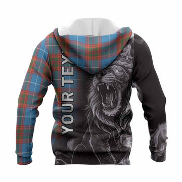 Spalding Tartan Knitted Hoodie Roaring Lion Heritage