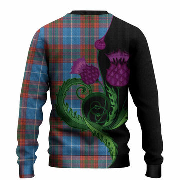 Spalding Tartan Knitted Sweater Traditional Scottish Thistle