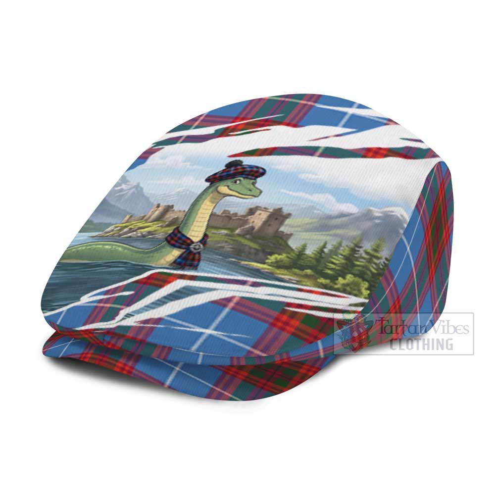Spalding Tartan Loch Ness Monster Scottish Heritage Art Flat Cap, Jeff Cap