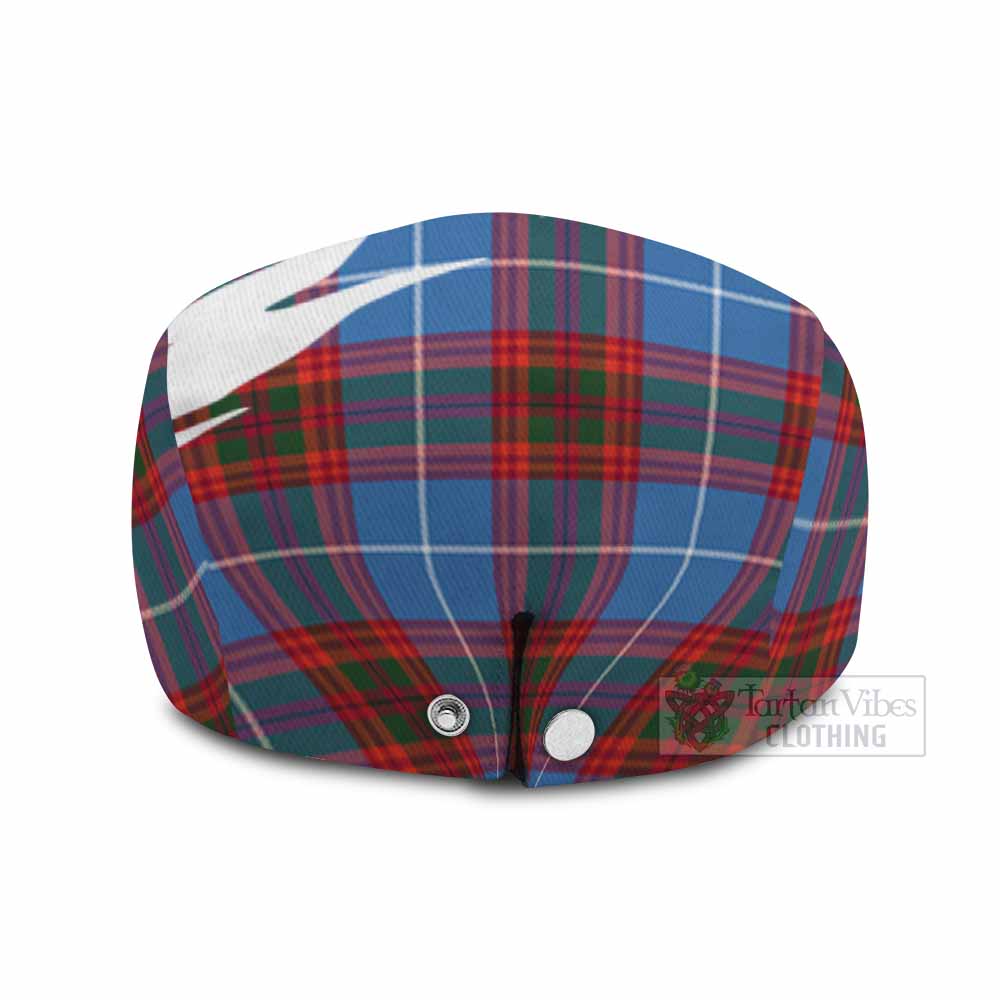 Spalding Tartan Loch Ness Monster Scottish Heritage Art Flat Cap, Jeff Cap