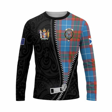 Spalding Tartan Long Sleeve T-Shirt New Zealand Pattern Unique Zipper Stylized