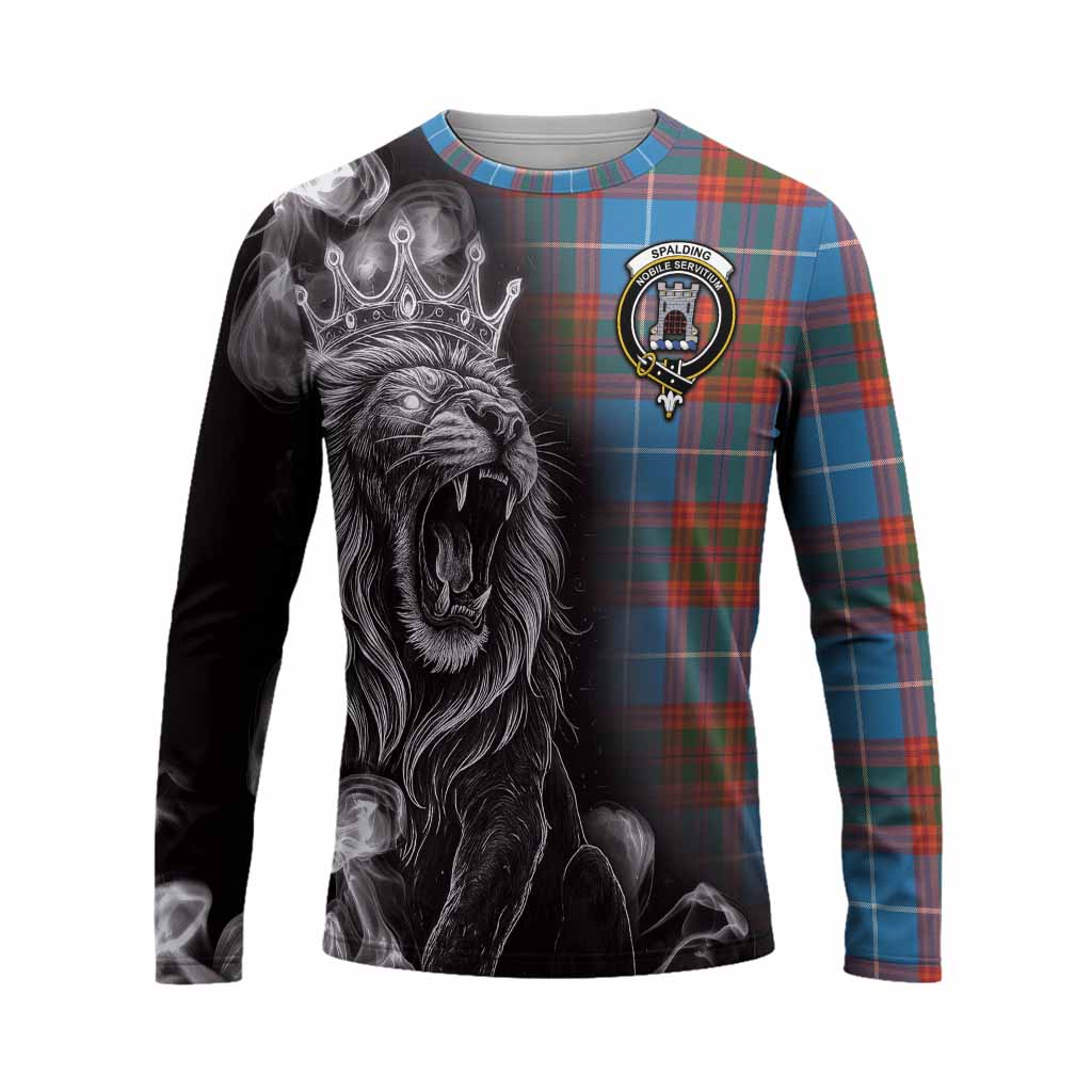 Spalding Tartan Long Sleeve T-Shirt Roaring Lion Heritage
