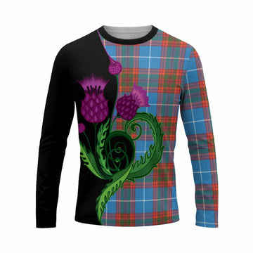 Spalding Tartan Long Sleeve T-Shirt Traditional Scottish Thistle