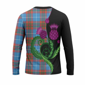 Spalding Tartan Long Sleeve T-Shirt Traditional Scottish Thistle