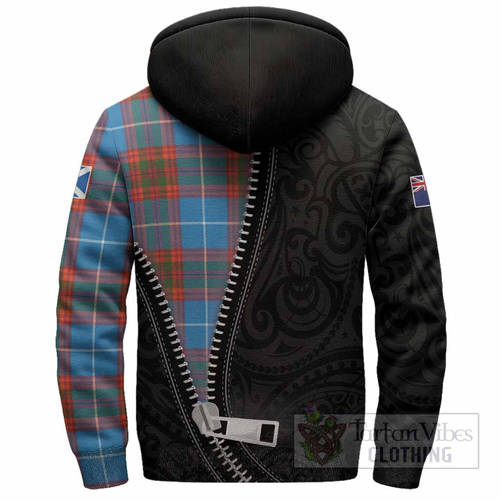 Spalding Tartan Sherpa Hoodie New Zealand Pattern Unique Zipper Stylized