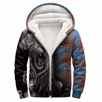 Spalding Tartan Sherpa Hoodie Roaring Lion Heritage