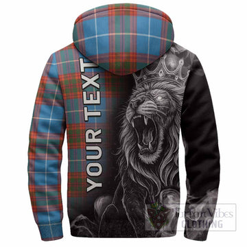 Spalding Tartan Sherpa Hoodie Roaring Lion Heritage