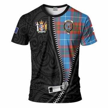 Spalding Tartan T-Shirt New Zealand Pattern Unique Zipper Stylized