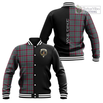 Spence Tartan Baseball Jacket with Family Crest and Half Of Me Style Unisex - Tartan Vibes Clothing