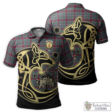 Spence Tartan Polo Shirt with Family Crest Celtic Wolf Style Kid - Tartan Vibes Clothing