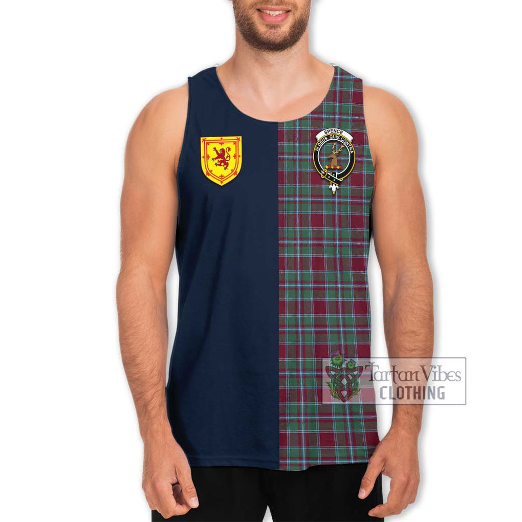 Spence (Spens) Tartan Men's Tank Top Alba with Scottish Lion Royal Arm Half Style Men - Tartan Vibes Clothing